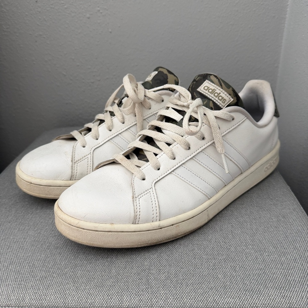 Men’s Adidas Grand Court Sneakers with Camo